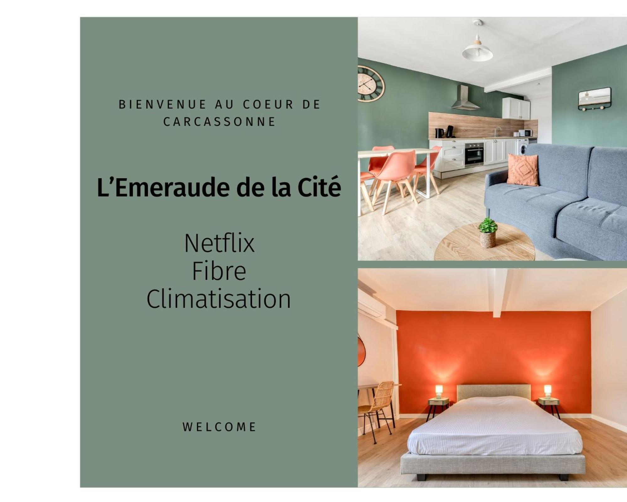 L'Emeraude De La Cite - Netflix - Fibre - Proche Cite - Clim Carcassonne Exteriér fotografie